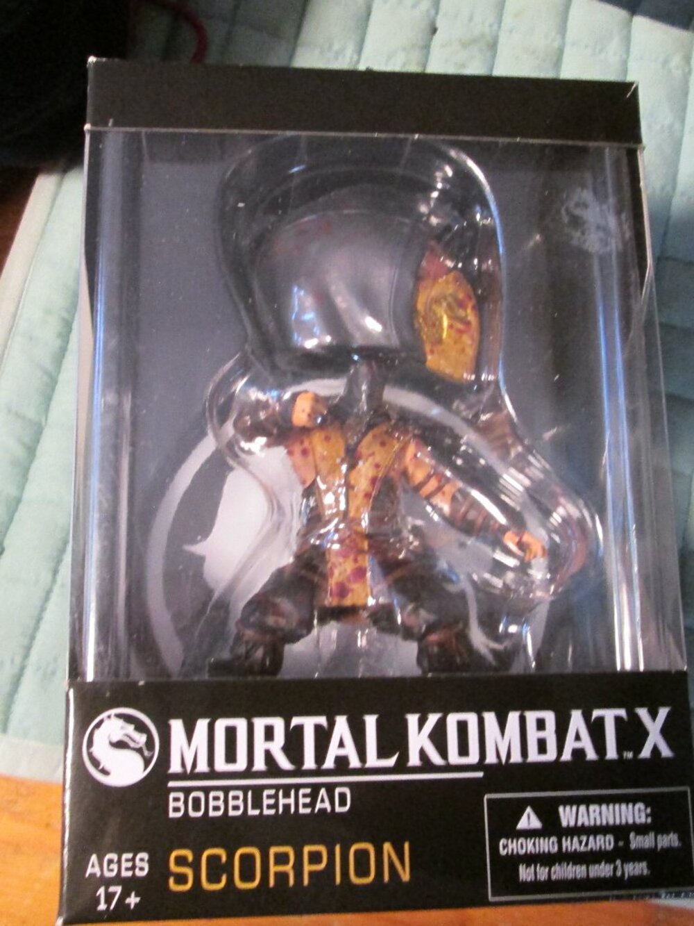NWT Mortal Kombat X scorpion bobblehead new